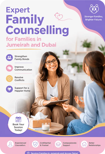 Expert family counselling for families in Dubai